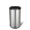 Silver Stainless Steel Open Top Kitchen Trash Can with 13-Gallon Capacity